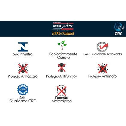 Imagem de Colchão Viúva D45 / EP / Anatômico Cecina (128x188x24) - Orthoflex