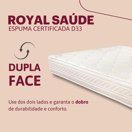 Imagem de Colchão Viúva de Espuma Orthocrin Royal Saúde Plus D33 110x200x18 Solteiro Plus Espuma Certificada