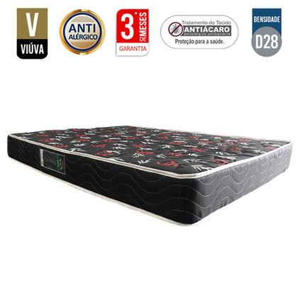 Imagem de Colchão Viúva Ducci Espuma D28 Preto Oriental (14x128x188)