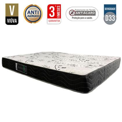 Imagem de Colchão Viúva Ducci Espuma D33 Branco Bambo (20x128x188)