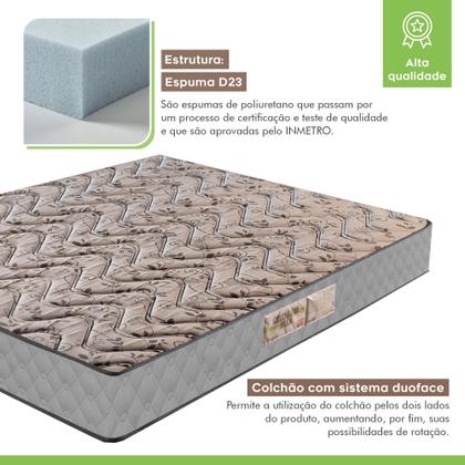 Imagem de Colchão Viúva  Duoface Unique D23 14cmx128cmx188cm Paropas By Ecosono