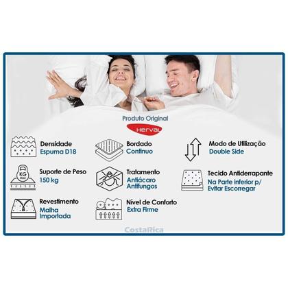 Imagem de Colchão Viúva Espuma Compact AG 65 / D28 / Ortopedic Black Double Face (128x188x20) - Herval