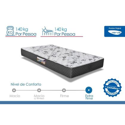 Imagem de Colchão Viúva Espuma Compact AG 65 / D28 / Ortopedic Black Double Face (128x188x20) - Herval