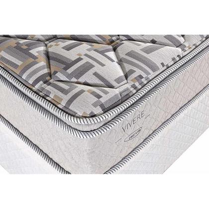 Imagem de Colchão Viúva Espuma Compact AG 65 / Santorini C1604 ErgoPlus Malha Pillow Top (128x188x25) - Herval