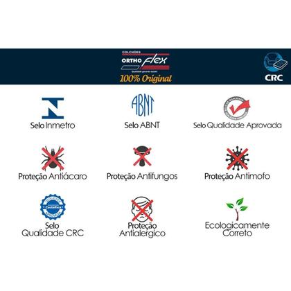 Imagem de Colchão Viúva Espuma D20 Comfortpedic Line (128x188x12) - Orthoflex