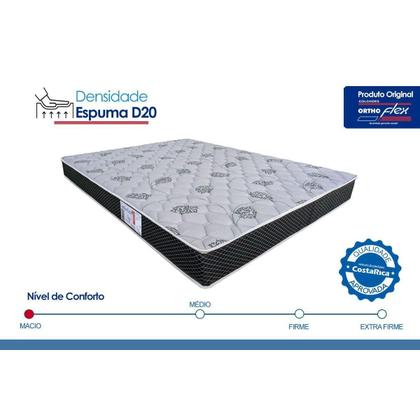 Imagem de Colchão Viúva Espuma D20 Comfortpedic Line (128x188x12) - Orthoflex
