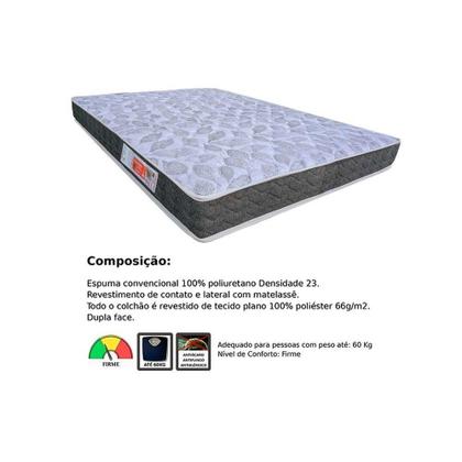 Imagem de Colchão Viúva Espuma D23 Comfortpedic Line (128x188x14) - Orthoflex