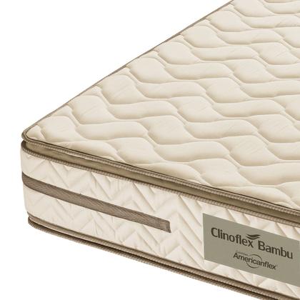 Imagem de Colchão Viuva Espuma D33 Americanflex Clinoflex Bambu 128x188x24cm