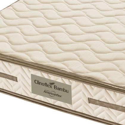 Imagem de Colchão Viuva Espuma D33 Americanflex Clinoflex Bambu 128x188x24cm