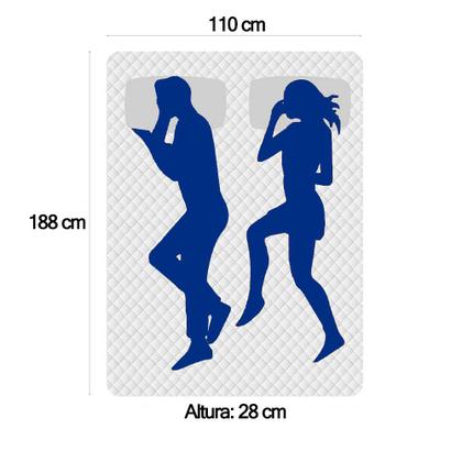 Imagem de Colchão Viúva Espuma D33 Com EPS 28x110x188