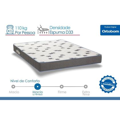 Imagem de Colchão Viúva Espuma D33 Light Saúde (128x188x17) - Ortobom