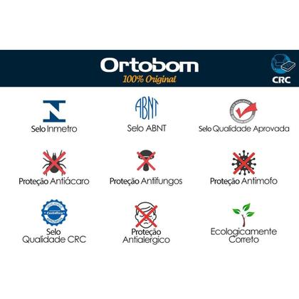 Imagem de Colchão Viúva Espuma D33 Light Saúde (128x188x17) - Ortobom