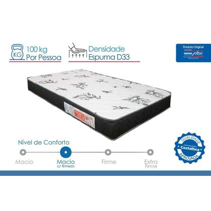Imagem de Colchão Viúva Espuma D33 Line Black (128x188x14) - Orthoflex