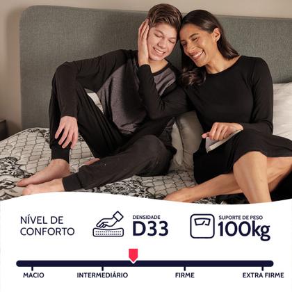 Imagem de Colchão Viúva Espuma D33 Ortopédico 128x188x17cm BF Colchões