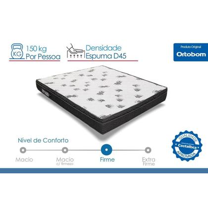 Imagem de Colchão Viúva Espuma D45 Light (128x188x17) - Ortobom