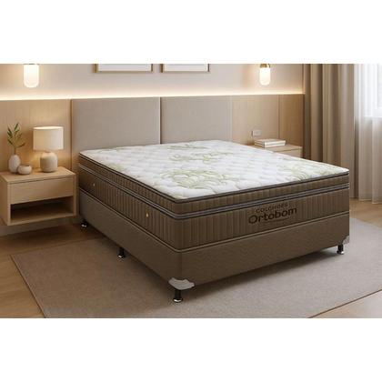 Imagem de Colchão Viúva Espuma Viscoelástico Visco Gel Molas Ensacadas SuperPocket Gold Ultra OrtoPillow (108x198x32) - Ortobom