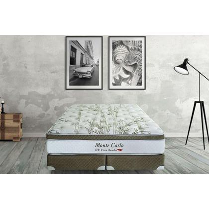 Imagem de Colchão Viúva Espuma Viscoelástico Visco Molas Ensacadas MasterPocket Monte Carlo Euro Pillow (128x188x33) - Herval