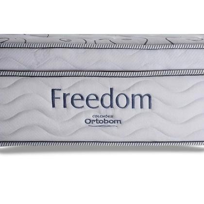 Imagem de Colchão Viúva Espuma Viscoelástico Visco Molas Ensacadas SuperPocket Freedom OrtoPillow (128x188x32) - Ortobom