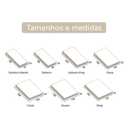 Imagem de Colchão Viúva Guldi Duplo Plus D28 (16x128x188) Branco e Azul