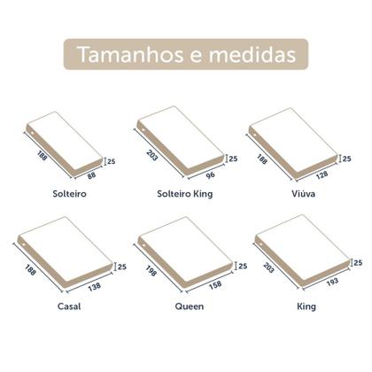 Imagem de Colchão Viúva Guldi Macio Mola Ensacada (25x128x188) Branco e Azul