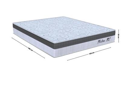 Imagem de Colchão Viúva Matera ml (Eps - D33 Misto Espuma) 26x128x188cm Orthoflex Branco/Cinza