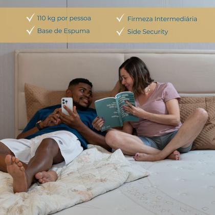 Imagem de Colchão Viúva Mola Ensacada Probel Alpha (128x188x26cm) Branco