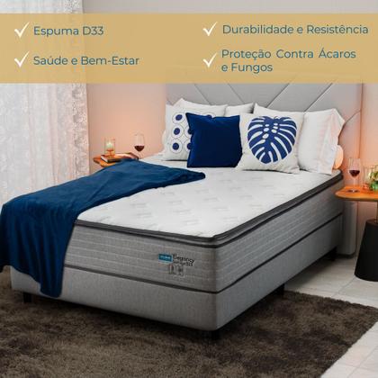 Imagem de Colchão Viúva Mola Ensacada Probel Elegancy Springs (128x188x34cm) Branco