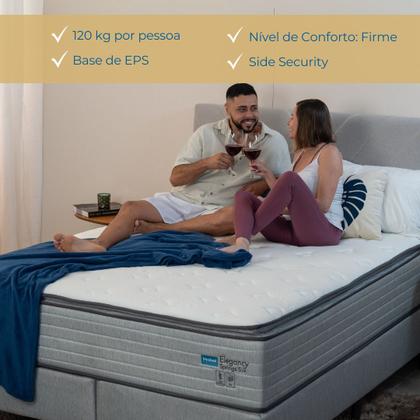 Imagem de Colchão Viúva Mola Ensacada Probel Elegancy Springs (128x188x34cm) Branco