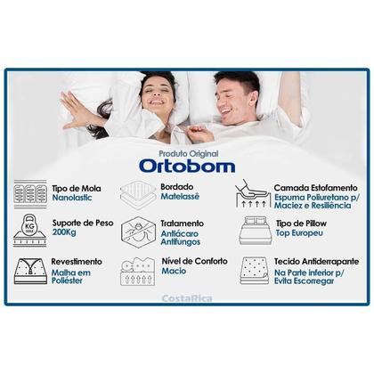 Imagem de Colchão Viúva Molas Bonnel Nanolastic Physical Spring Ortopillow (128x188x23) - Ortobom