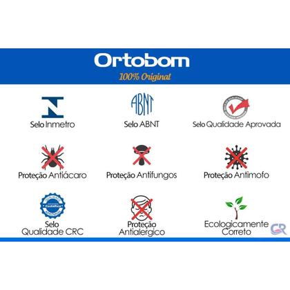 Imagem de Colchão Viúva Molas Bonnel Nanolastic Physical Spring Ortopillow (128x188x23) - Ortobom