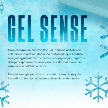 Imagem de Colchão Viúva Molas Ensacadas Euphoria Gel Sense 96x203x34 Mannes