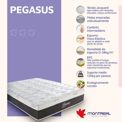 Imagem de Colchão Viúva Molas Ensacadas Linha 30X 188X 128cm Montreal