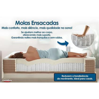 Imagem de Colchão Viúva Molas SuperPocket Ensacadas Airtech Spring OrtoPillow (108x188x25) - Ortobom
