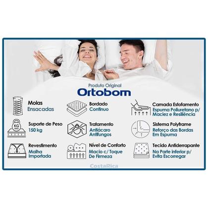 Imagem de Colchão Viúva Molas Visco Ensacadas SuperPocket Freedom OrtoPillow (128x188x32) - Ortobom