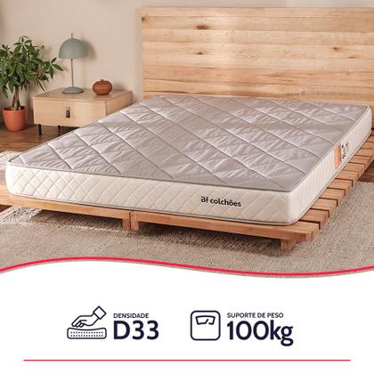 Colchão Viúva Ortopédico de Espuma D33 a Vácuo 128x188cm BF Colchões Imagem de Colchão Viúva Ortopédico de Espuma D33 a Vácuo 128x188cm BF Colchões