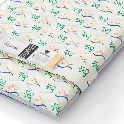 Imagem de Colchonete Araguaya (5x186x66) Azul e Bege