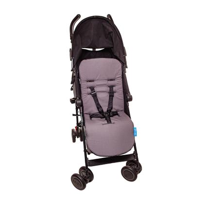 Imagem de Colchonete C/ Almofada P/ Carrinho do Bebe Clingo - Cinza