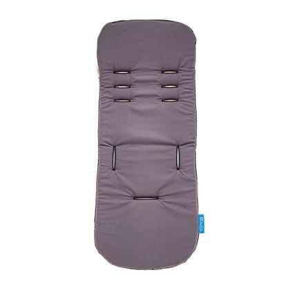 Imagem de Colchonete C/ Almofada P/ Carrinho do Bebe Clingo - Cinza