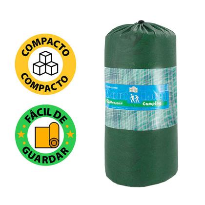 Imagem de Colchonete Casal 190x130cm Com Bolsa Para Transporte Xadrez Verde - Emcompre