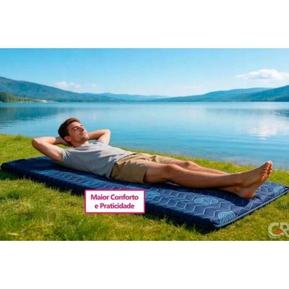 Imagem de Colchonete Casal D20 Multiuso Viagem Camping (138x188x12) - Luckspuma