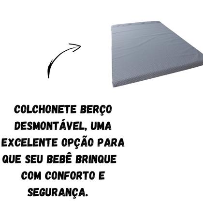 Imagem de Colchonete Colchão Bebê Berço Desmontável Chiqueirinho