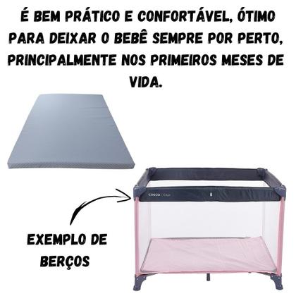 Imagem de Colchonete Colchão Bebê Berço Desmontável Chiqueirinho