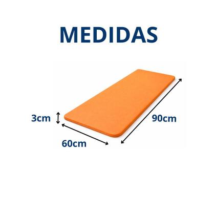Imagem de Colchonete de Academia D20 90x60 cm  Tecido Napa Impermeável  Conforto e Durabilidade CorPink