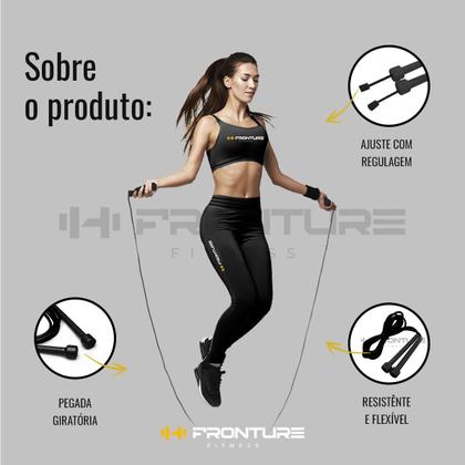 Imagem de Colchonete De Academia/treino + Corda De Pular + Roda Abdominal Profissional Fitness KIT PRETO