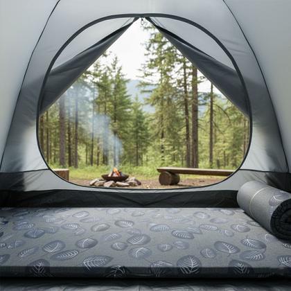 Imagem de Colchonete de Camping 188 x 60 x 4cm  Espuma D23 Revestida em Poliéster  Dobrável e Portátil