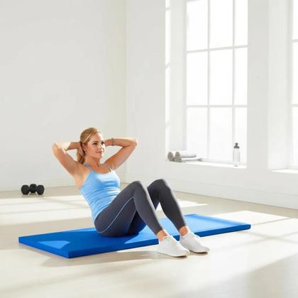 Imagem de Colchonete De Ginástica E Exercícios Academia 50 X 100 X 3 Abdominal Luta Funcional Pilates Yoga