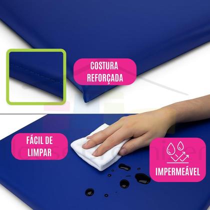 Imagem de Colchonete Espuma Alta Densidade Impermeável P/ Pilates Yoga Treino Fitness Exercícios Diário Compacto P/ Casa