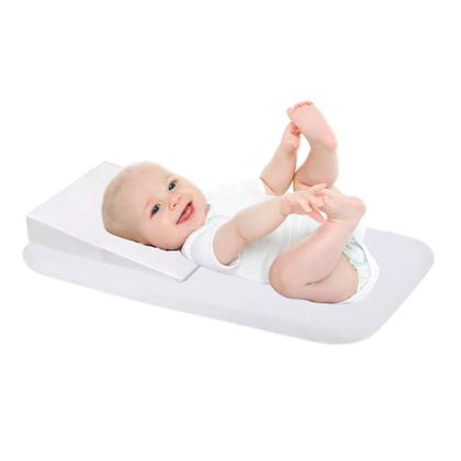Imagem de Colchonete Oval Para Moisés Colchão + Rampa Anti-Refluxo para Carrinho mini berço