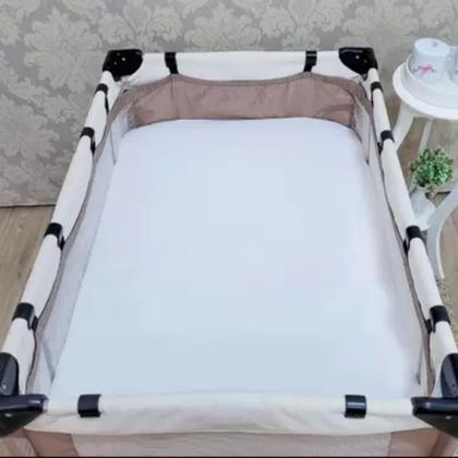 Imagem de Colchonete Para Berço Desmontável 1,00x70 Dobravel Branco