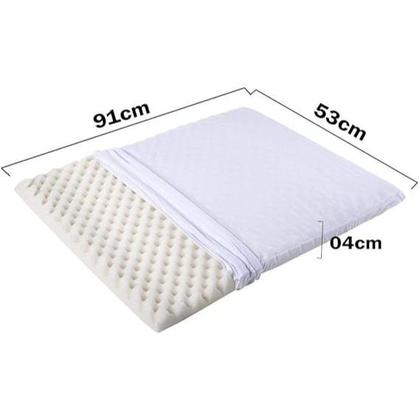Imagem de Colchonete para Berço Desmontável Baby Revestimento Fibrasca Branco 53X91X4 Colchonete